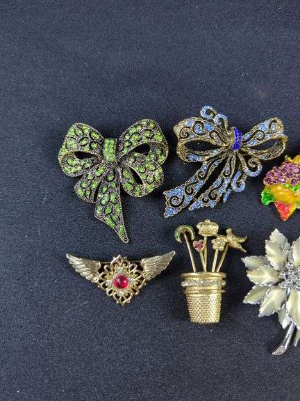 Collection of Costume Brooches