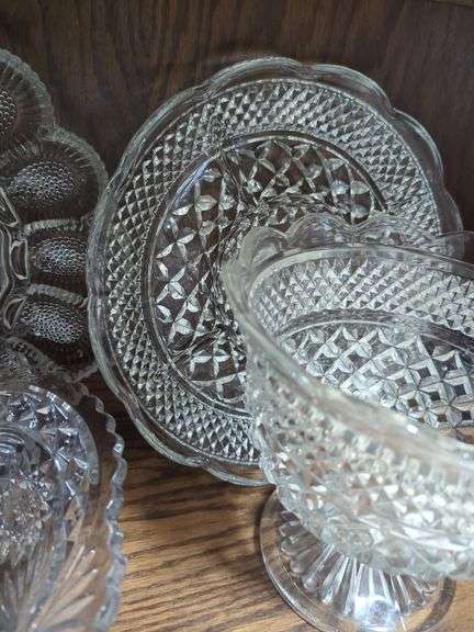 Pressed Glass Plates and Bowls