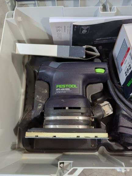 Festool Orbital Sander, Model RTS 400, with Systainer and Accessories