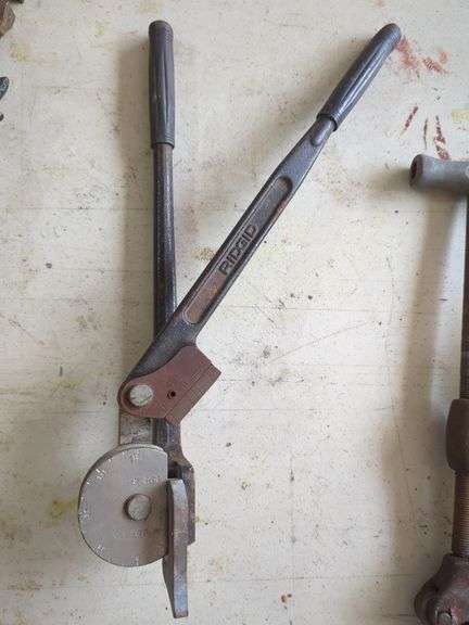 Ridgid Pipe Bender, Pipe Cutter, And Tap Wrench