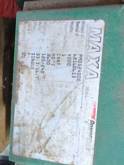 Maxa 4000 Watt Portable Generator