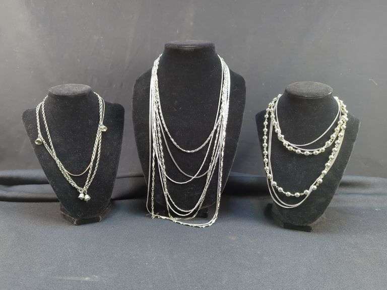 Lot of 6 Costume Necklaces - Lisner, Monet, Pierre Cardin