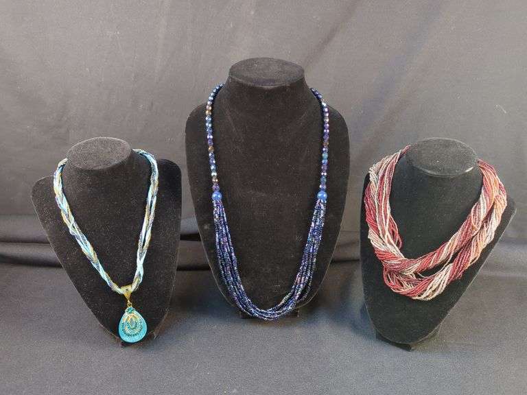 Group of Nine Costume Necklaces