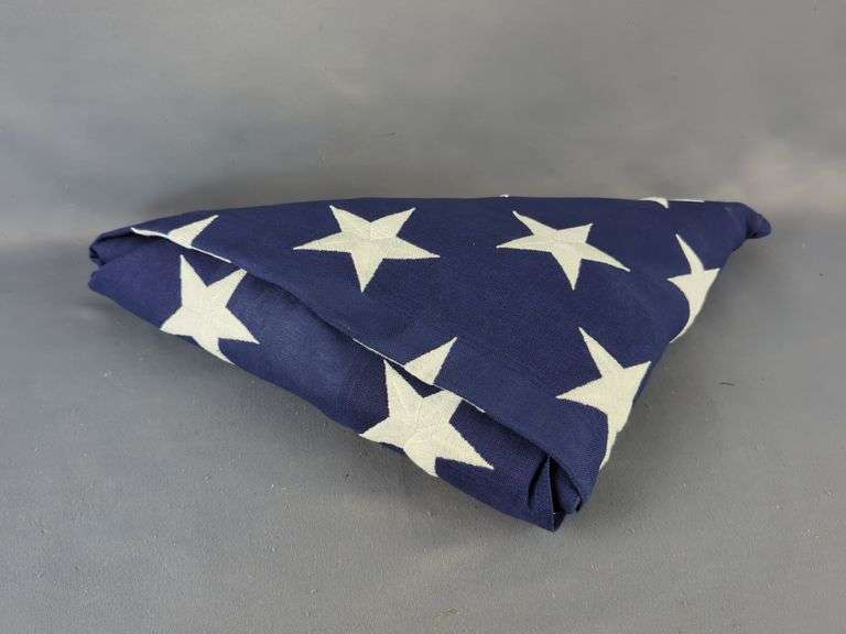 Folded United States of America Flag