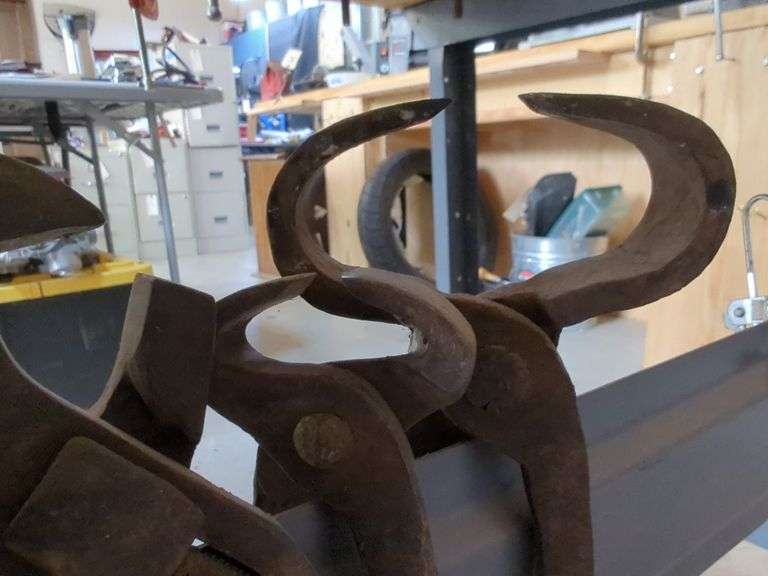Farrier's Hoof Nippers, And C-Clamp Vise Grips