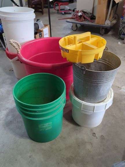 Buckets, Various Sizes, Qty 5