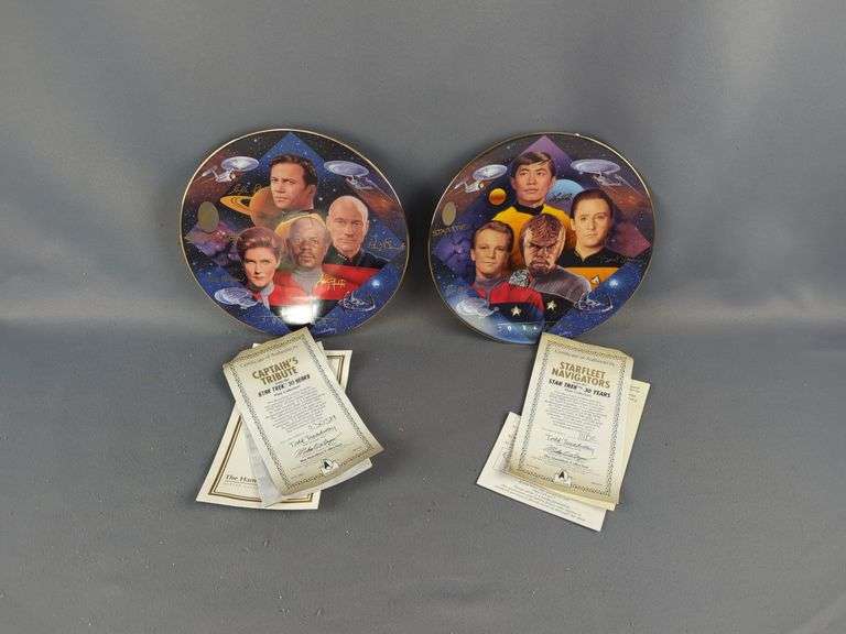 The Hamilton Collection Star Trek Plates