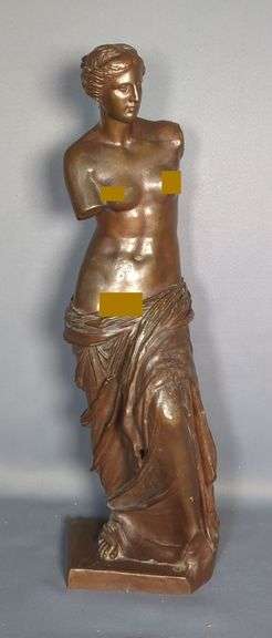 F. Barbedienne Founder Bronze Statue Of Venus, Mature Audience See Additional Photos