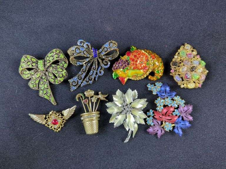 Collection of Costume Brooches