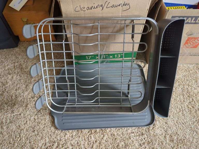 Household Cleaning Supplies & Dish Rack