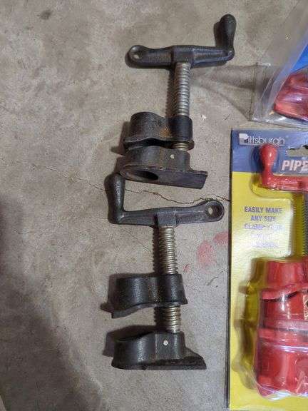 Pittsburgh Pipe Clamp Assortment, 1/2" and 3/4" Sizes