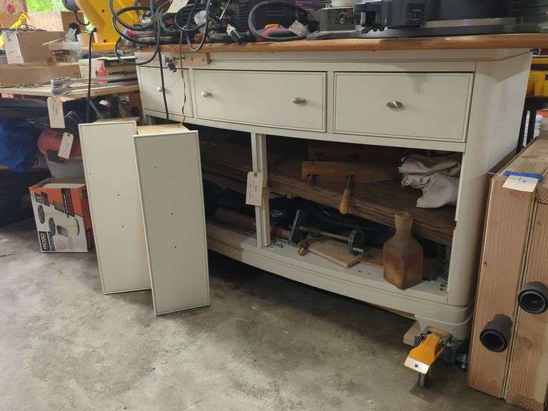 Carpentry Tools Including Clamps, Lumber and More
