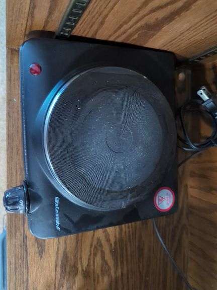Elite Gourmet Electric Single Flat Burner With Instructions