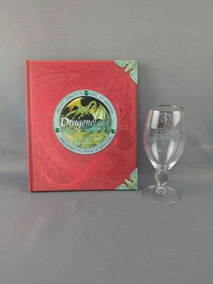 Dragonology Book And Game Of Thrones Glass