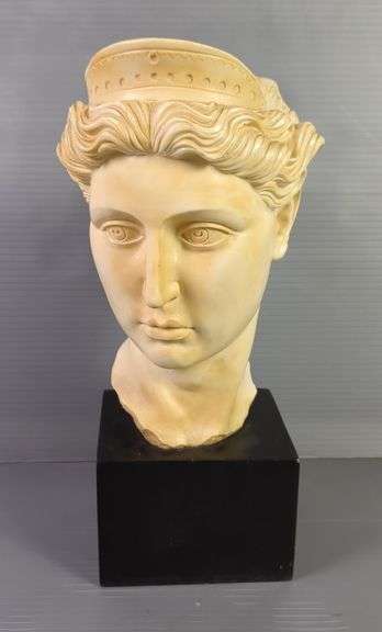 Amilcare Santini (Italian, 1910-1975), Head Of Artemis Reproduction Sculpture Believed To Be Made Of Molded Resin, Approx 13"H