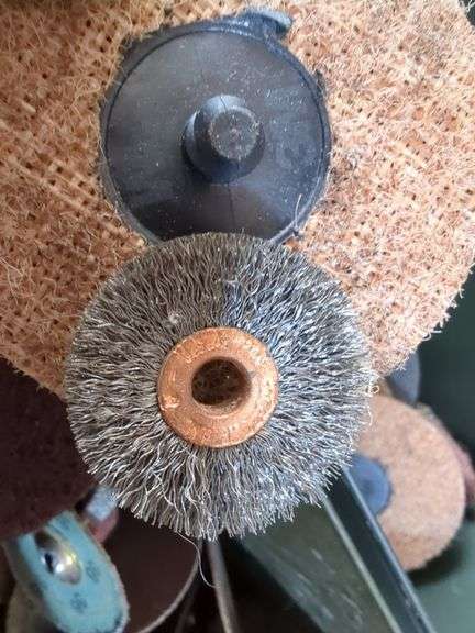 Ammunition Cans Filled with Assorted Grinding and Sanding Discs