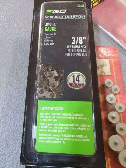 EGO Chainsaw Chain, Reflective Tape, Dowel Centers, and More