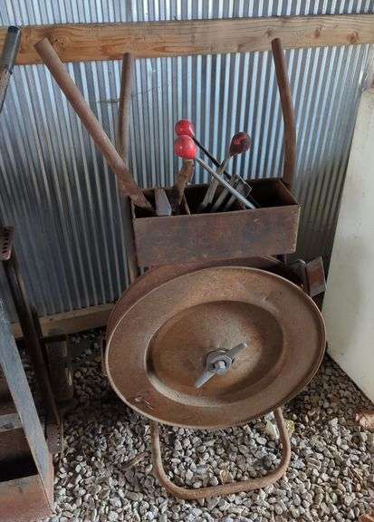 Metal Strapping Cart with Strapping Tools
