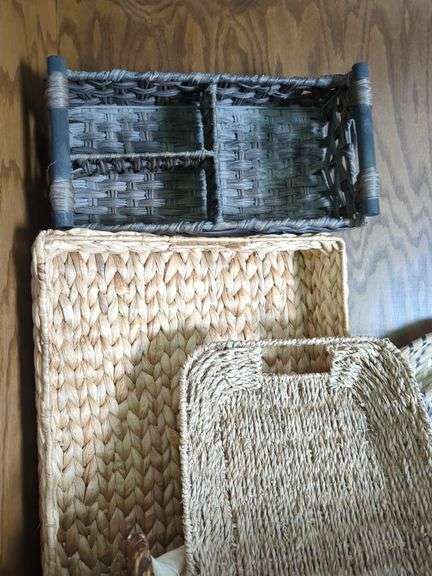 Decorative Woven Baskets, Qty 8