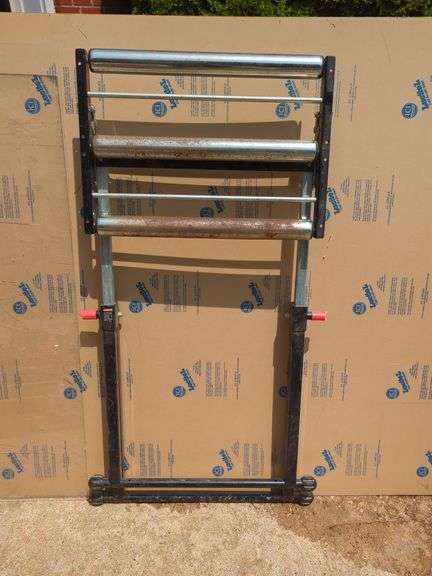 Large Lucite Acrylic Sheet with Roller Stand