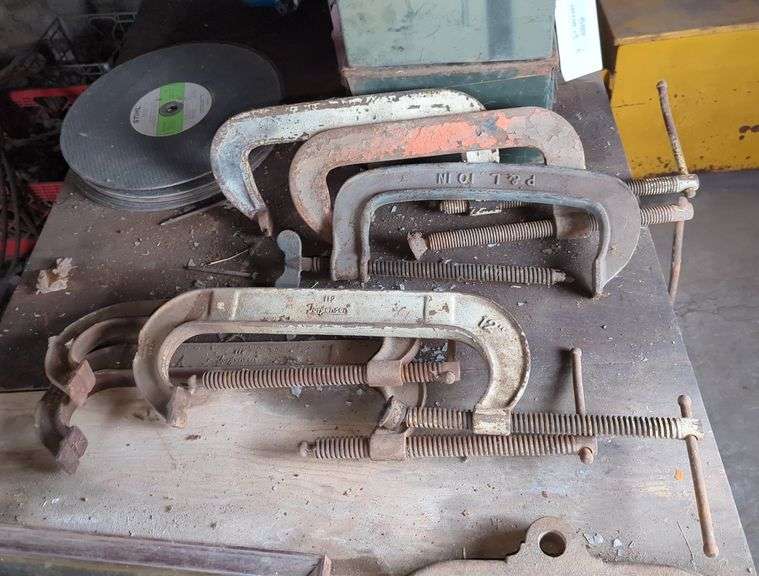 Metal C Clamps Including Jorgensen & P&L, Qty 6
