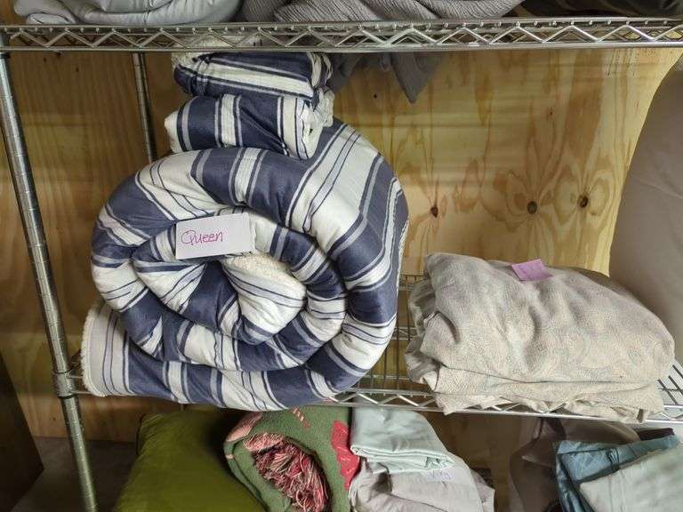 Comforters, Sheets, and Pillows, Various Sizes And Styles