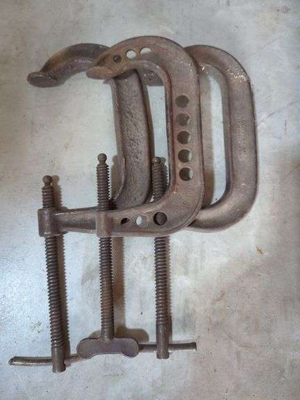 Williams No. 406 Deep Throat Clamps, Qty 3
