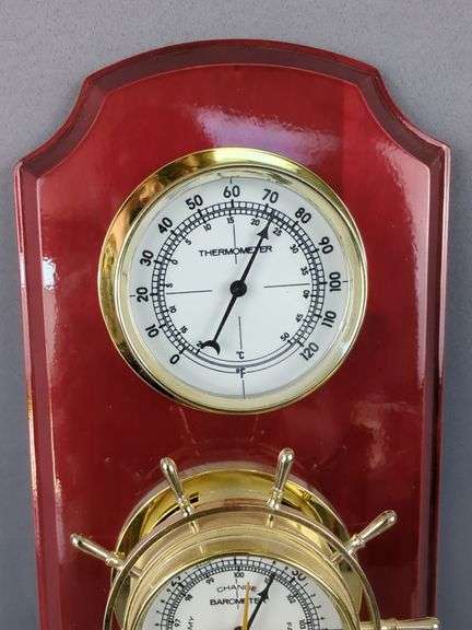 Wall Hanging Weather Station: Thermometer, Barometer & Humidity Gauge