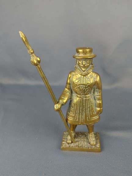 Brass Figure of Tower Of London Beefeater Guard