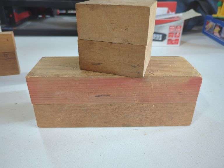 Metal Letter and Number Stamp Set in Wooden Holders