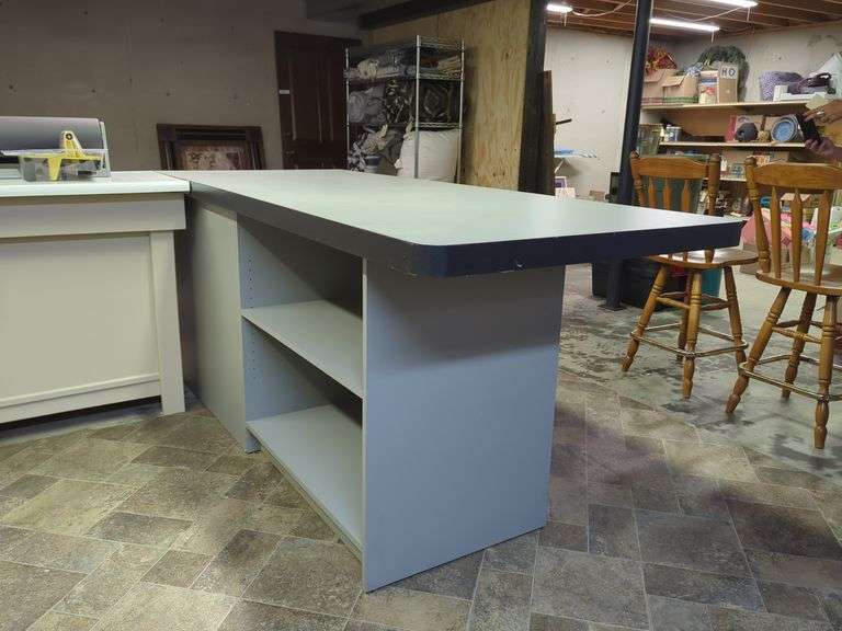 Open Shelf Workbench Table