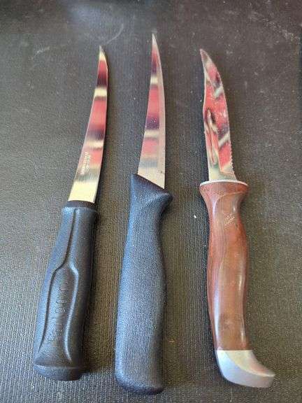 Filet And Kitchen Knives, Qty 5