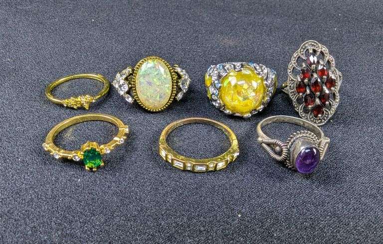 Selection of Costume Jewelry Fashion Rings
