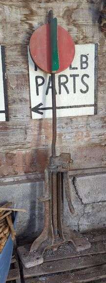 Vintage Railroad Switch Stand with Target