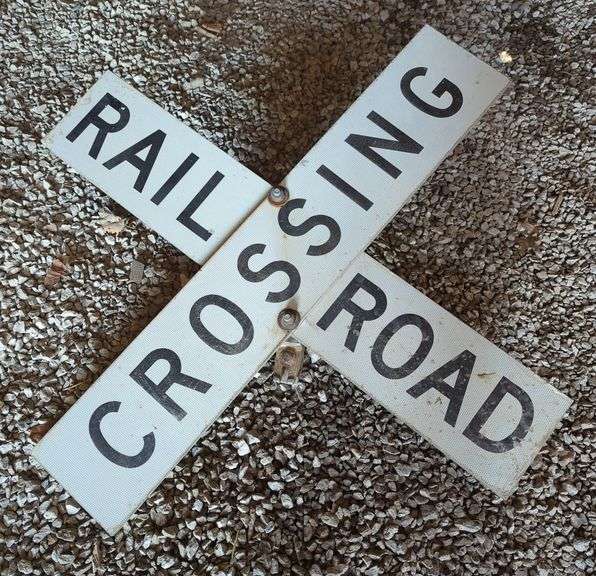 Metal Railroad Crossing Sign
