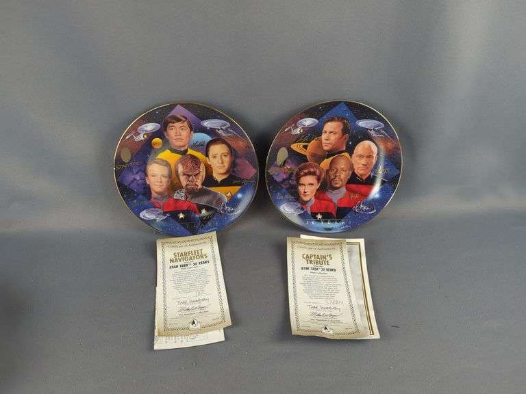 The Hamilton Collection Star Trek Plates