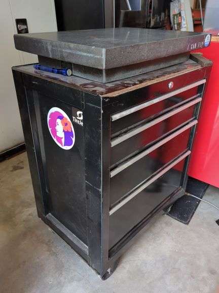 Craftsman Rolling Tool Cabinet, Surface Plate And Contents Not Included