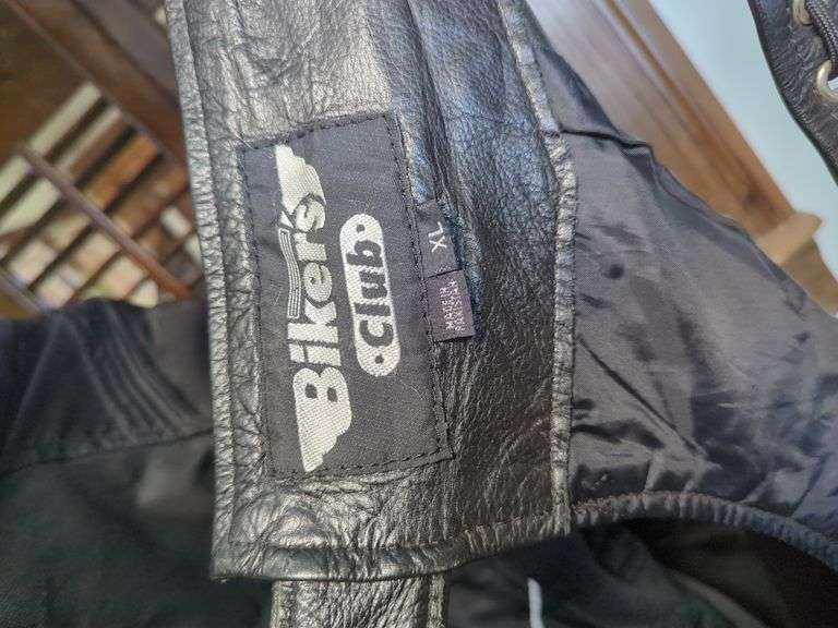 Biker's Club Leather Chaps - XL