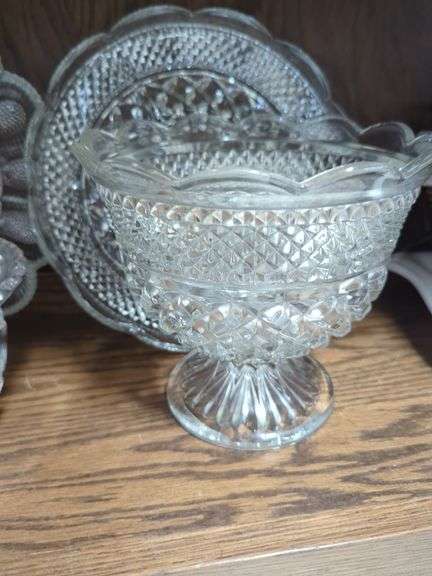 Pressed Glass Plates and Bowls