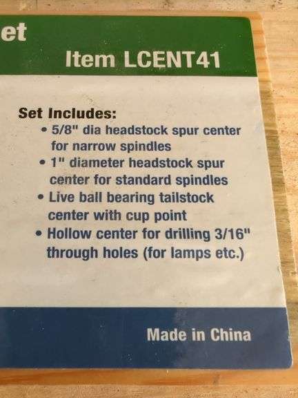 PSI Woodworking 4-Piece Drive Center Set for #1MT Lathes