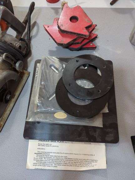 Router Base Plate, Magnetic Welding Clamps, and More
