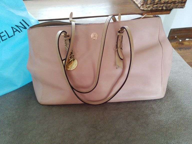 Antonio Melani Leather Tote Bag with Dust Bag