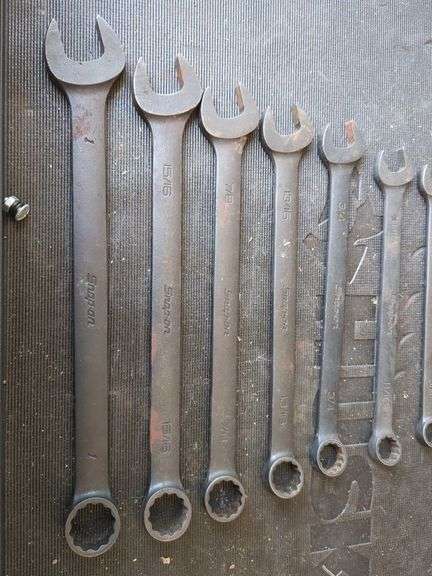 Snap-On Combination Wrench Set, Fractional Sizes