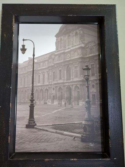 Paris Street Scene Framed Print