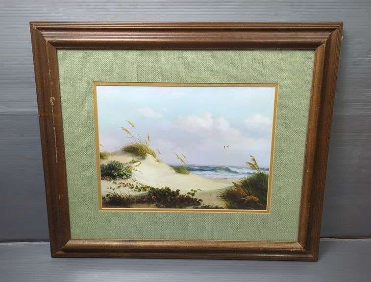 Dalhart Windberg (American 1933-  ) 'Sand Dune' 1971 Print, Framed With Double Matte, 22" x 25.75"