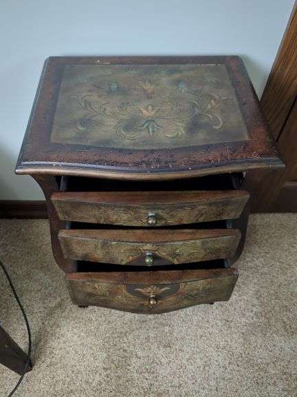 Painted 3-Drawer Accent Table