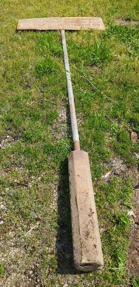 Warning Sign on Metal Post Marked Insufficient Clearance