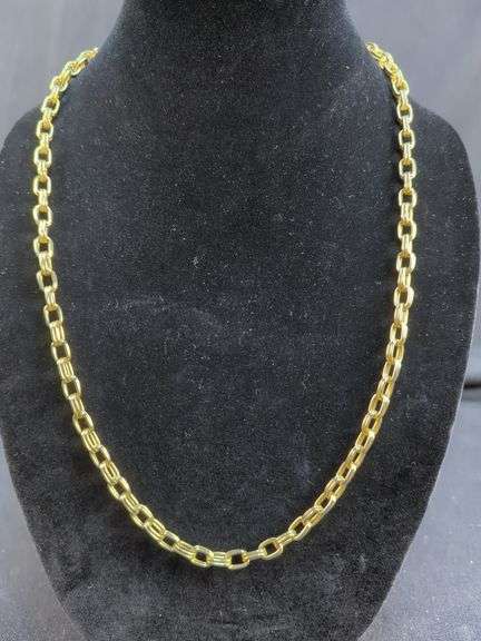 Three Gold Tone Necklaces