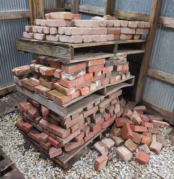 Pallet of Red Bricks