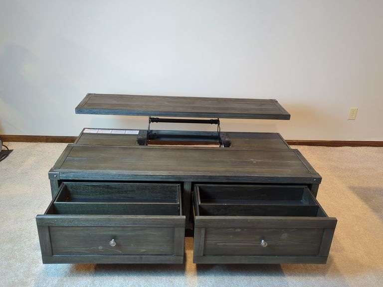 Ashley Lift-Top Coffee Table with Storage Drawers
